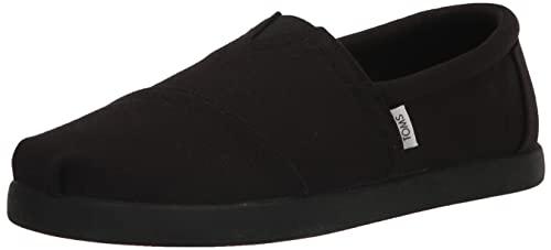 TOMS Alp FWD, Mocassino Basso Uomo, Black/Black Recycled Cotton Canvas, 42 EU