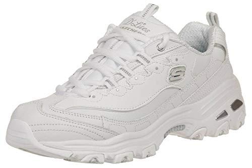 Skechers D'lites - Fresh Start, Scarpe Donna, Bianco, 38 EU