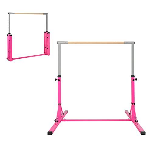 Barra per Ginnastica e Danza Pieghevole COSTWAY Rosa