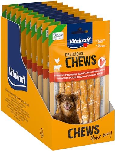 Vitakraft Chews Rotoli Masticabili per Cani con Pollo e Manzo