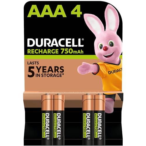 Duracell Batterie Ricaricabili AAA (Confezione da 4)