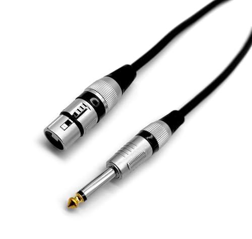 Cavo Audio XLR Maschio - Jack 6.3mm Stereo 10 mt