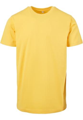 Build Your Brand T-Shirt Girocollo, Giallo Taxi, S Uomo
