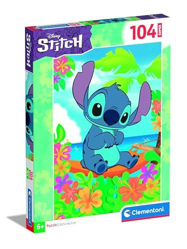 Clementoni Disney Stitch Supercolor - Puzzle 104 Pezzi