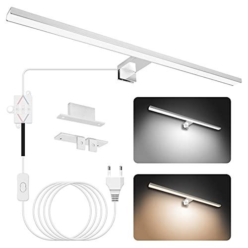 NIORSUN Luce Specchio Bagno LED 15W 60cm Doppia Temperatura Colore