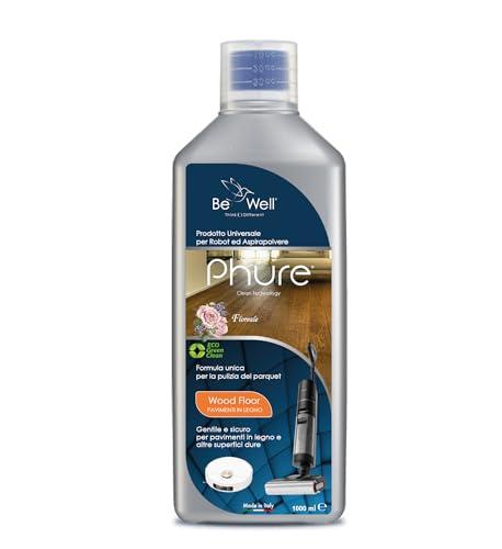 PHURE Detergente Concentrato per Robot Lavapavimenti e Aspirazione WOOD FLOOR - PARQUET Profumo Floreale