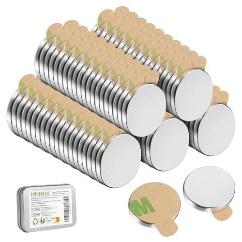 100 Pezzi Calamite Autoadesivi al Neodimio 8x1mm