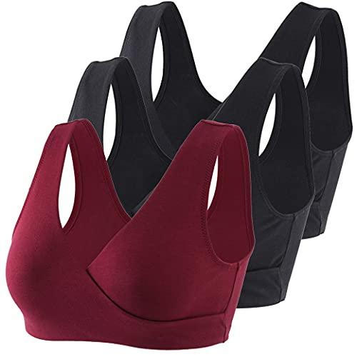 COLOMI Reggiseno Premaman Allattamento in Cotone Senza Fili