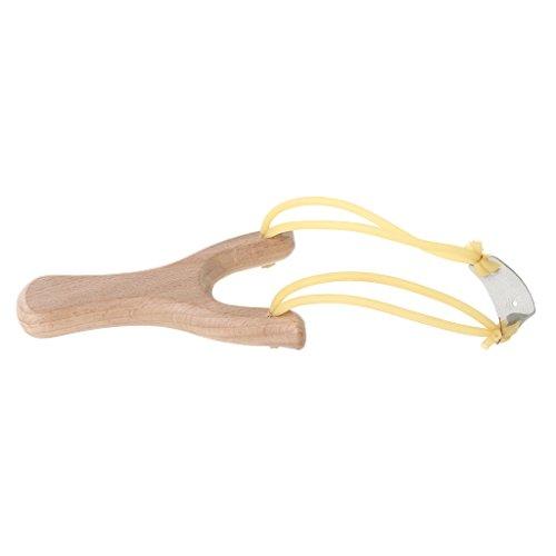 Fionda BOGEEL in Legno Naturale con Elastico per Caccia e Giochi Sportivi