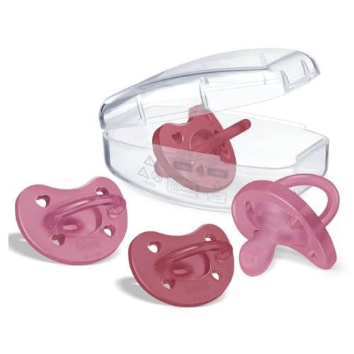 Chicco PhysioForma Ciuccio in Silicone 16-36 Mesi, Gommotto Morbido e Delicato, Supporta la Respirazione Fisiologica, Rosa e Fuxia, offerta convenienza