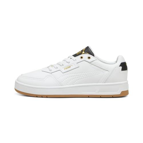 PUMA Court Classic Lux, Sneaker Unisex-Adulto, Bianco Nero Oro, 48 EU