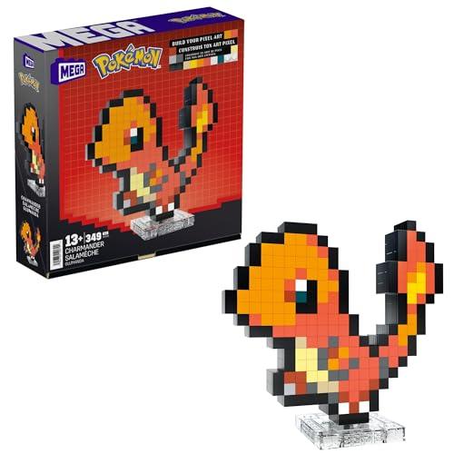 MEGA Pokémon Showcase - Charmander, Set Costruibile Pixel Art Retrò