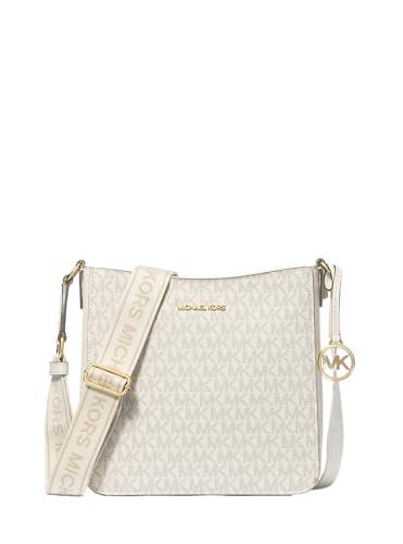 Michael Kors Jet Set Travel Small Signature Logo Crossbody Borsa Messenger Vaniglia