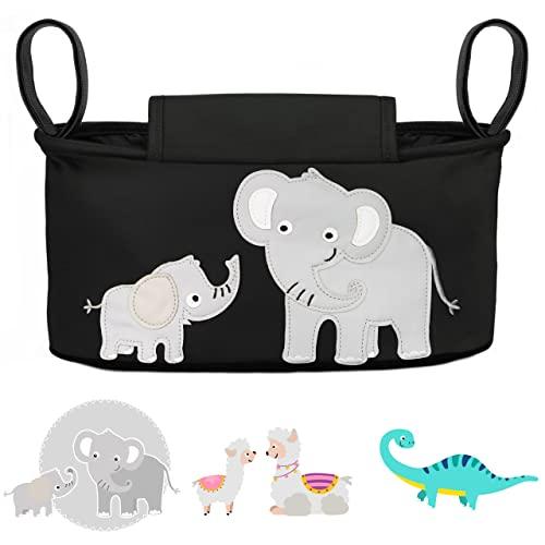 Glückswolke Borsa per Passeggino Elefante Nero