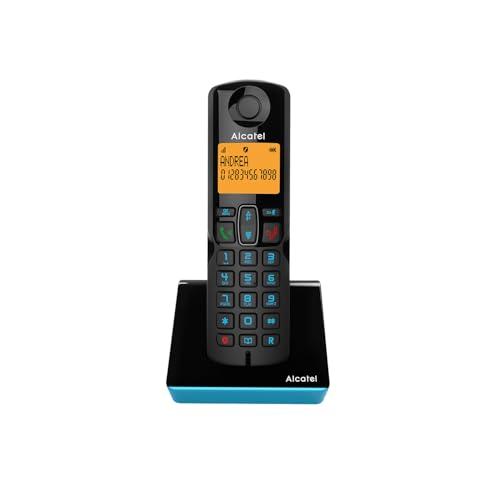 Alcatel S280 Telefono Fisso Cordless DECT Nero/Blu