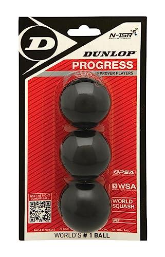 Dunlop Progress Red: Palline da Squash per Principianti e Giocatori Ricreativi