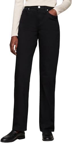 Tommy Hilfiger Donna Jeans Classic Stay Straight Fit, Nero