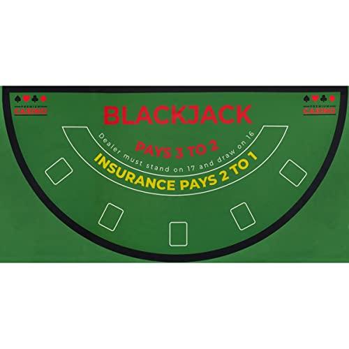 Tappetino da Gioco Professionale - Texas Hold'em, Black Jack, Roulette - Mondo Tessuti