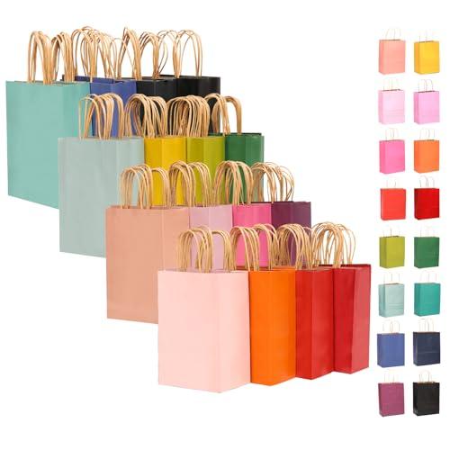 Gcardist Grandi 16 sacchetti regalo con manici, 33 x 26 x 13 cm, 16 diversi colori