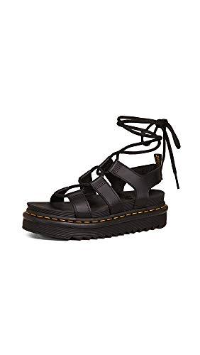 Dr. Martens Nartilla: Sandali Gladiatore in Pelle Nera