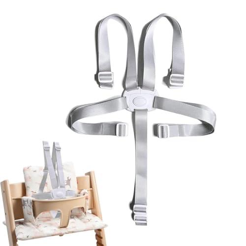 Cinture Passeggino Universali DWFEYOI - Imbracatura di Sicurezza a 5 Punti Grigia