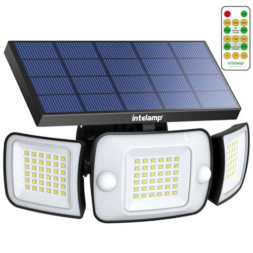 INTELAMP Luce Solare LED Esterno con Sensore di Movimento