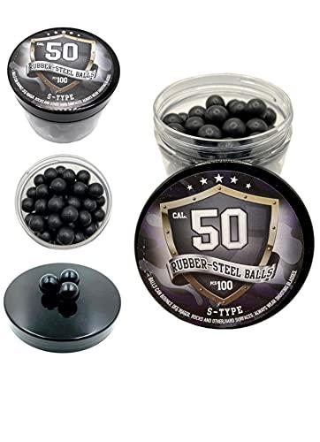 SSR 100 x S-Style Premium Quality Hard Mix Rubber Steel Balls 50 Caliber