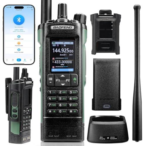BAOFENG UV-32 Radio Dual Band da 10 W con GPS, CHIRP e Wireless, programmabile tramite APP, ricevitore AM/FM, 1000 canali, 10 zone, walkie-talkie a lungo raggio per emergenze all'aperto