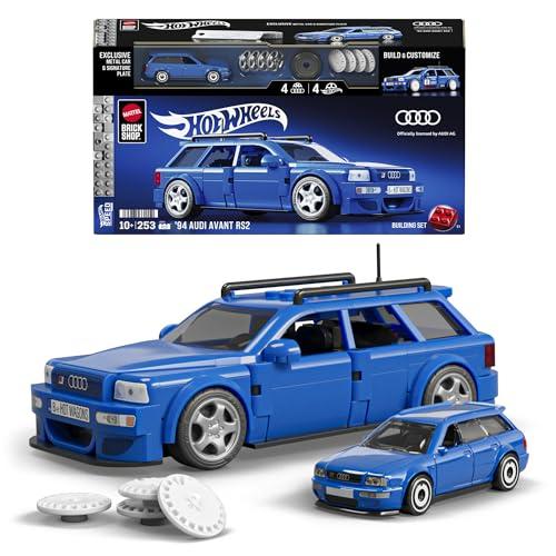 Mattel Brick Shop Hot Wheels '94 Audi Avant RS2 Set da Costruire