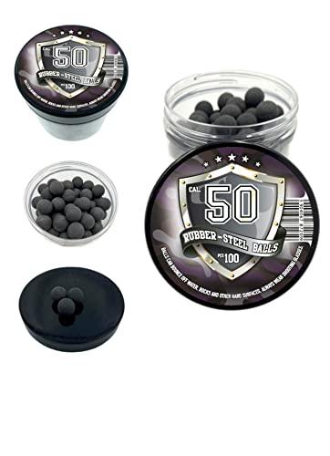 Sfere in Acciaio Gommate Calibro .50 per Difesa e Training (100 pz)