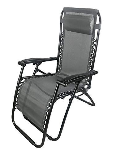 Sdraio Pieghevole Multiposizione Garden Friend Siesta Grigia