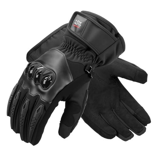 KEMIMOTO Guanti Moto Invernali: Calore, Protezione e Touchscreen per le Tue Avventure