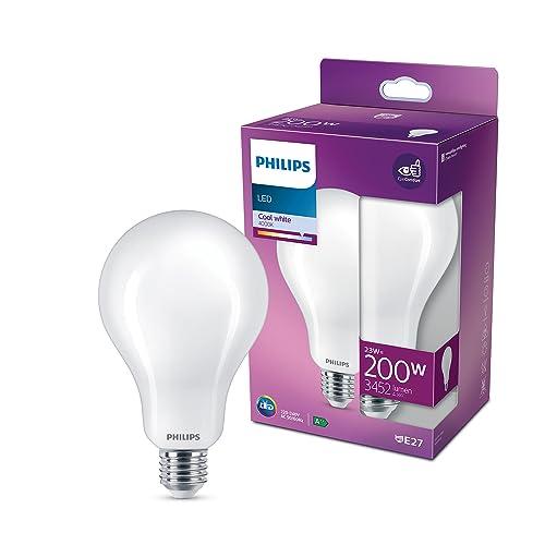 PHILIPS Lampadina LED Goccia, Equivalente a 200W, Attacco E27, Luce Naturale, Non Dimmerabile