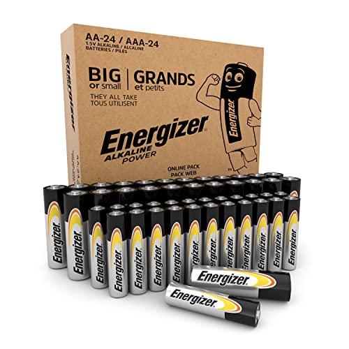 Energizer Alkaline Power AA/AAA - Pacco Combo 48 Batterie Alcaline