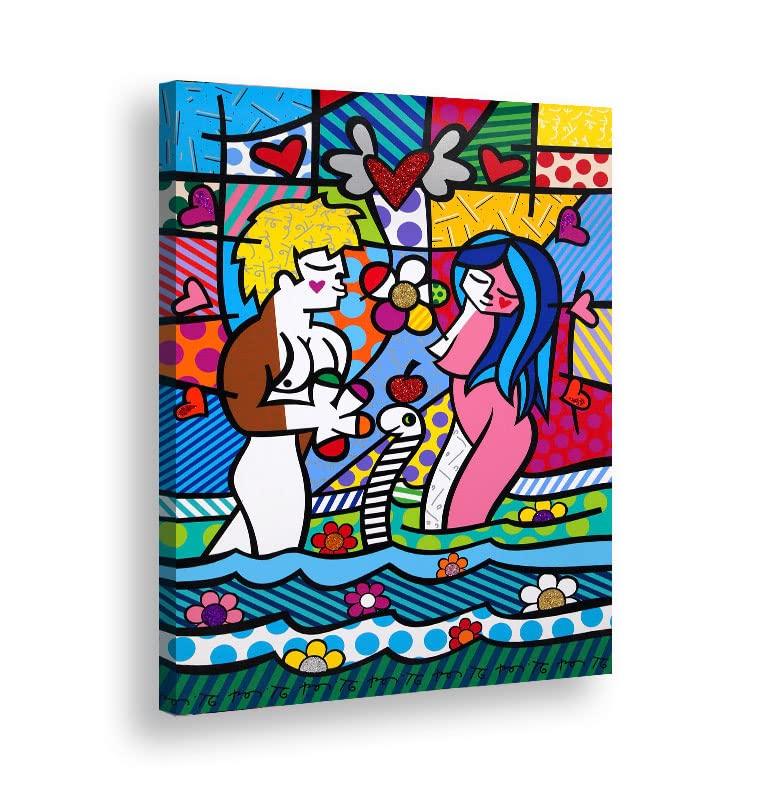 Tela quadro in canvas - Romero Britto - Artyexpress Made in Italy