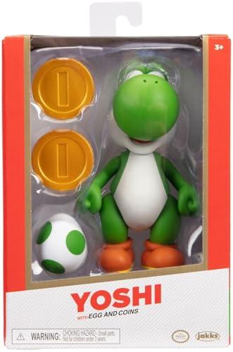 Action Figure Yoshi con Uovo - Nintendo Super Mario (10cm)