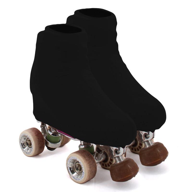 AQUILONE Copripattino 100 Denari, Copripattino Pattinaggio, Protezione Pattini a Rotelle Ghiaccio, Punta Rinforzata, Copripattino Pattinaggio Artistico o Sportivo - Made in Italy (nero, 34/38)