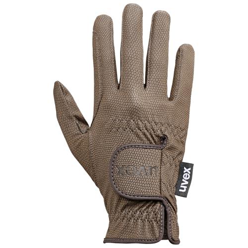 uvex sportstyle, guanti da equitazione elasticizzati unisex, ottimo grip e robusti, compatibile con touchscreen, brown, 7