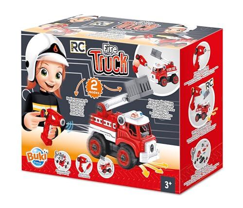 Buki France 9022 Vigili Camion dei Pompieri R/C, Multicolore