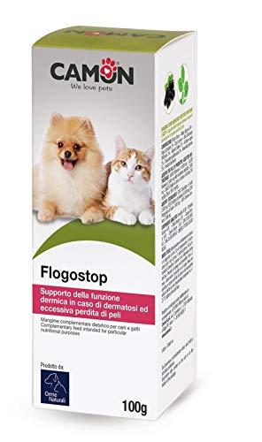 Camon Flogostop Pasta appetibile per Cani e Gatti Contro dermatosi e Perdita del Pelo. Confezione da 100 gr.