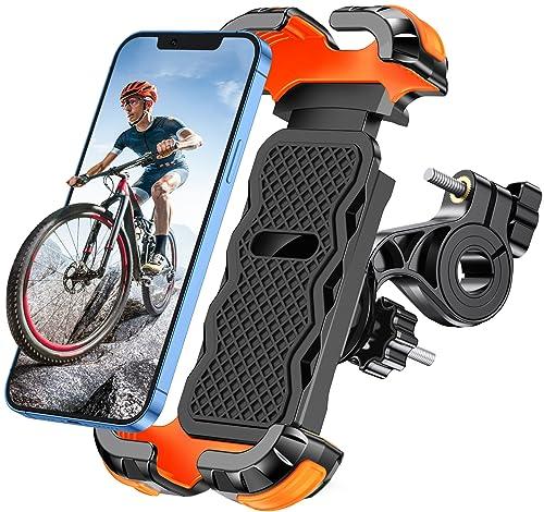 Glangeh Porta Cellulare Bici - Supporto per Smartphone Antivibrazioni 360°
