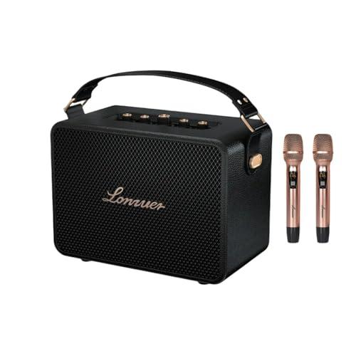 Impianto Karaoke Portatile con Doppio Microfono Wireless e Batteria a Lunga Durata