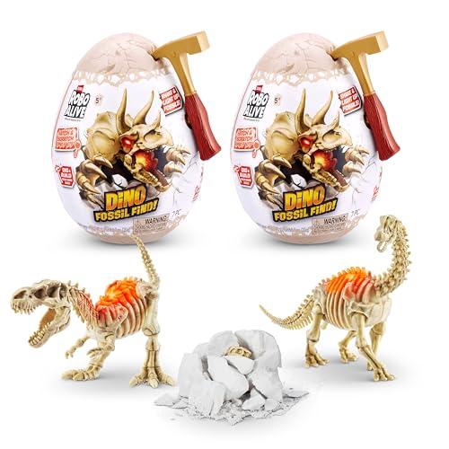 ROBO ALIVE Mini Dino Fossil Find - Kit di Scavo Dinosauri (Confezione da 2)