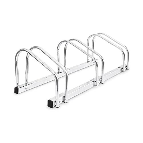 KOMBO - Rastrelliera Portabici 3 Posti in Acciaio Zincato