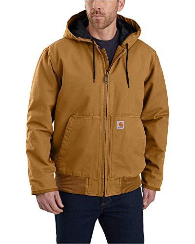 Giacca Isolata Carhartt da Uomo in Tela Cerata Lavata - Marrone Carhartt