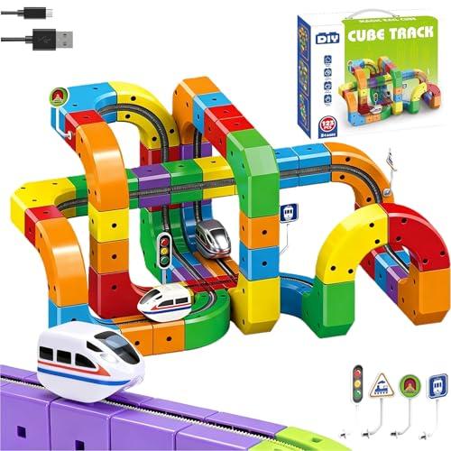 Purova Magic Rail Block Train - Set Treno Elettrico Costruzioni