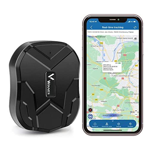 Localizzatore GPS Tracker Winnes TK905 per Auto, Moto, Camion - Antifurto con APP Gratuita, Batteria 5000mAh, Standby 90 Giorni, Magnetico IP58
