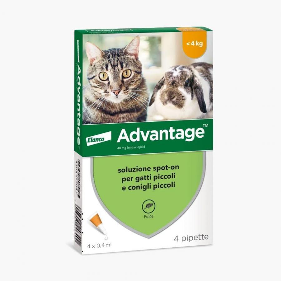 Advantage Gatto Antiparassitario Spot-on per Gatti < 4kg