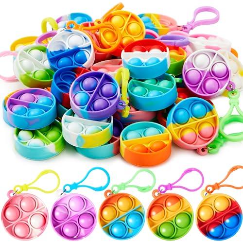 JOYIN Portachiavi Pop Mini Fidget Toys - Confezione da 30 Pezzi