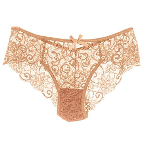 Mutandine in Pizzo Scollatura Cava Vita Sexy Bonprix - Beige, XL